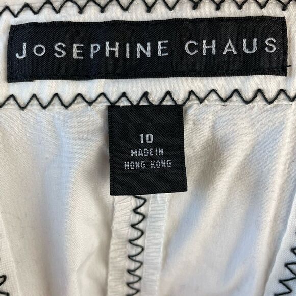 Josephine Chaus Sleeveless Snap Down Shirt Size 10 EUC - Picture 5 of 6